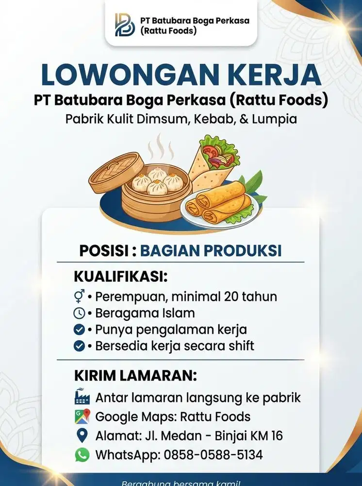 LOWONGAN KERJA PABRIK