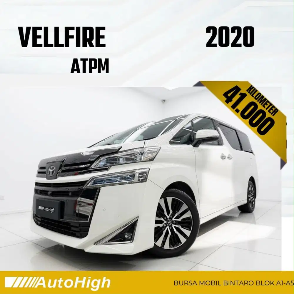DP10% [Km41.000] Vellfire G 2020 White Reg 2021 #AUTOHIGH