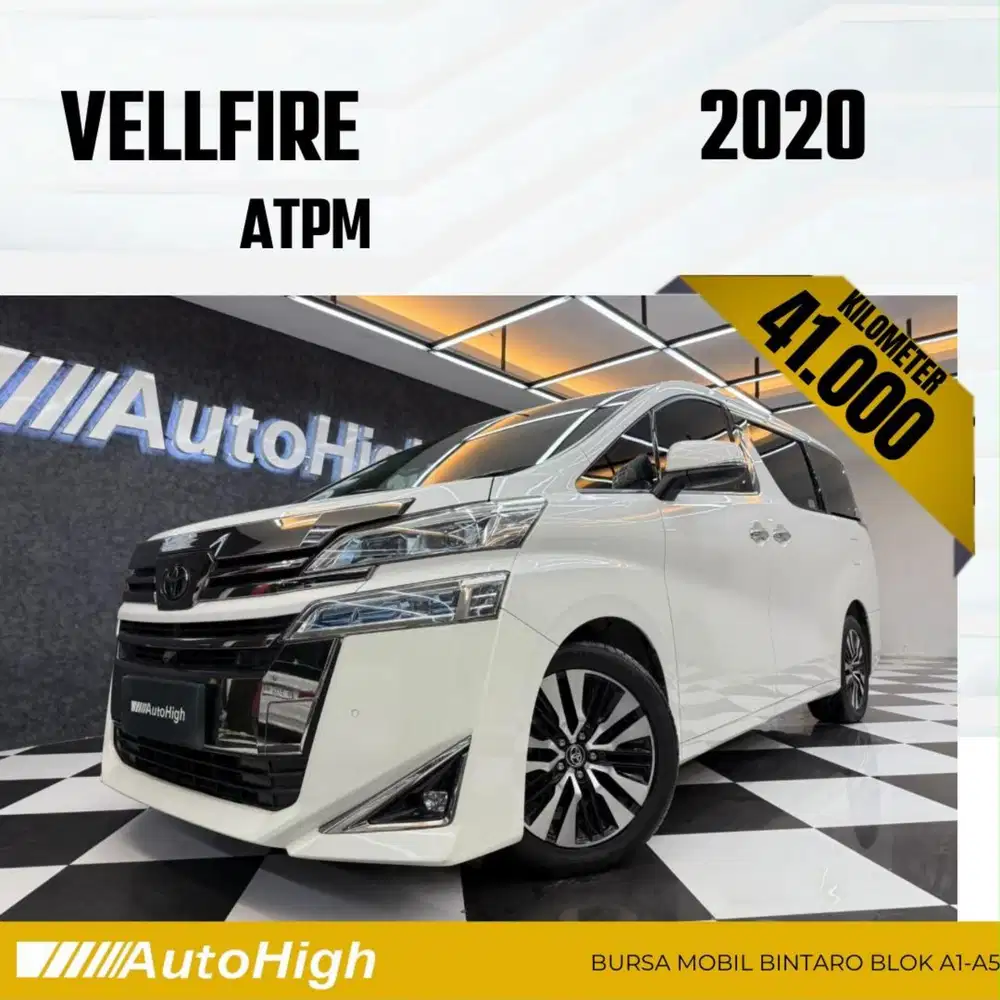 DP10% [Km41.000] Vellfire G 2020 White Reg 2019 #AUTOHIGH