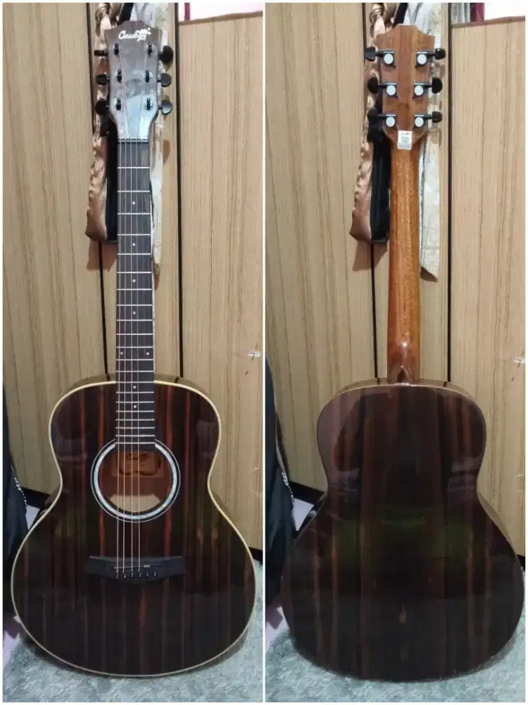gitar akustik ori cowboy seri tinggi uk 7/8 mantap siap pakai nett