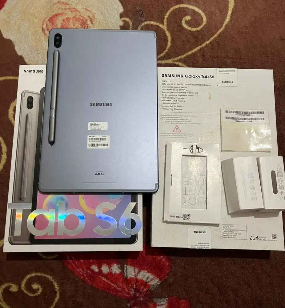 Samsung tab s6 6/128 fullset