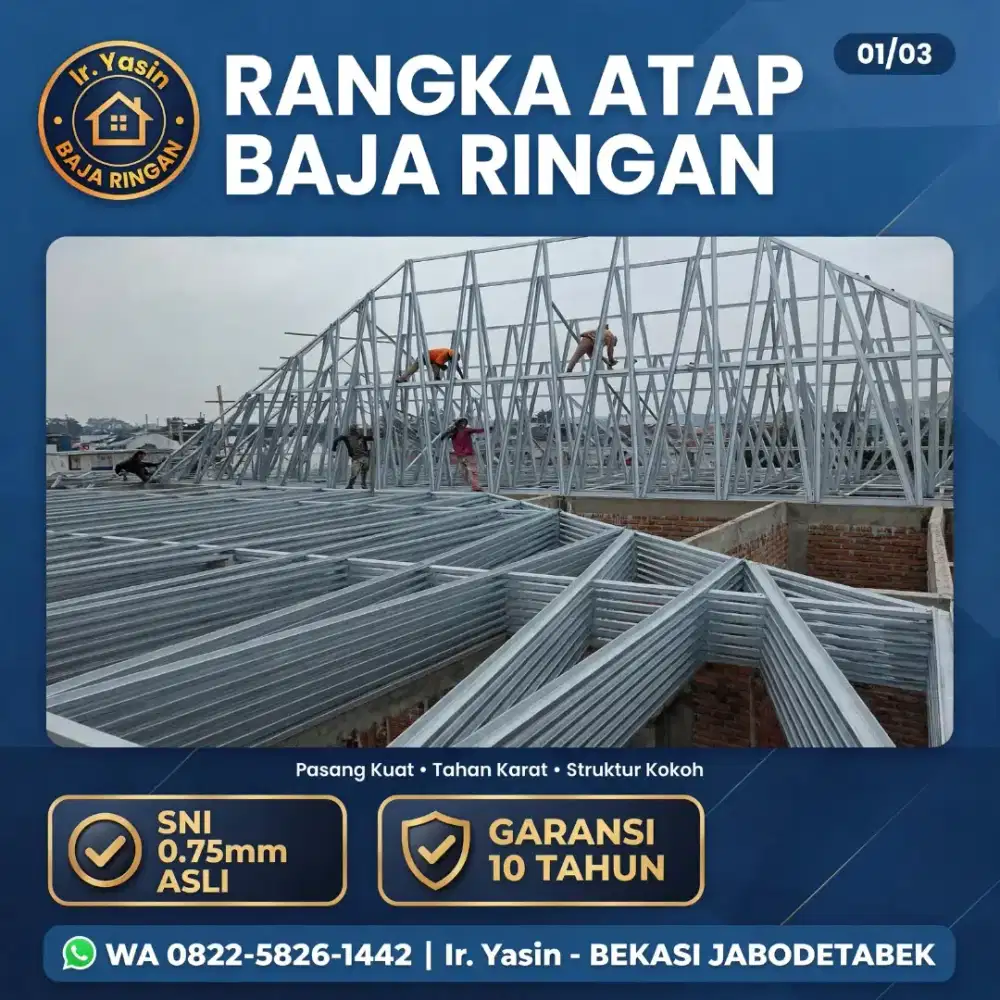 Melayani pemasangan baja ringan, Kanopi, Plafon pvc, dinding Wpc