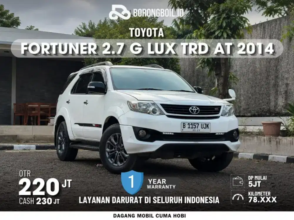 [KM 78RB] Toyota Fortuner G Lux TRD AT 2014/2015| Pajero Santa Fe