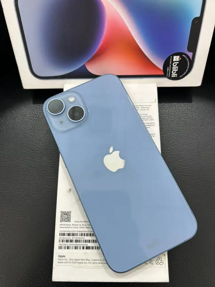 Iphone 14 , Blue , 128GB IBox