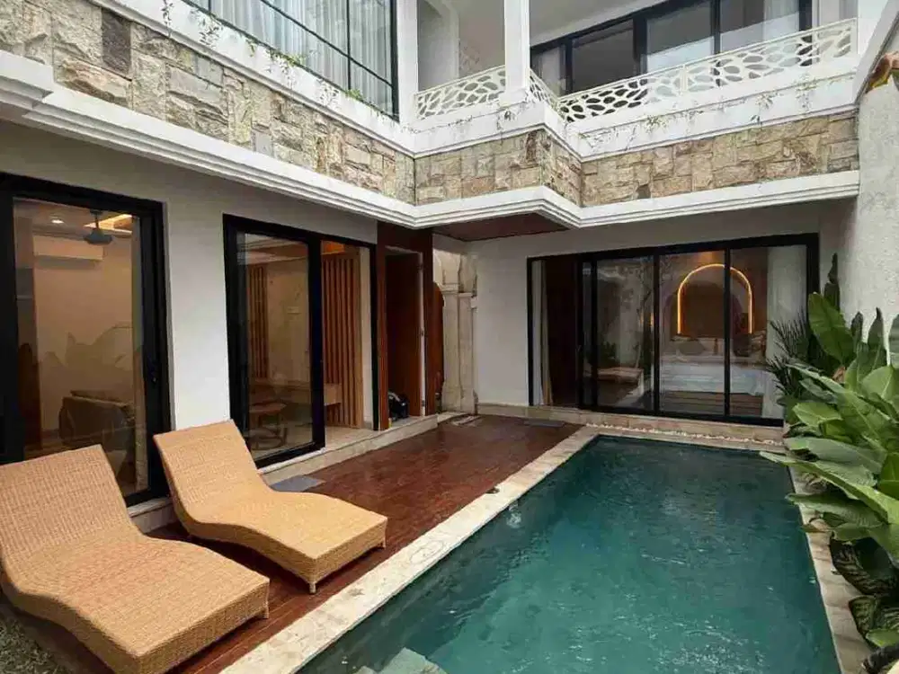 Villa Modern 2 Lantai One Gate System Dekat Pererenan