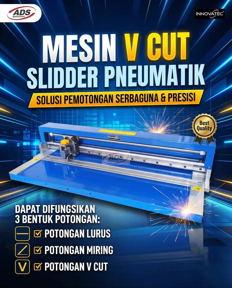 MESIN V CUT SLIDDER MANUAL / SISTEM PNEUMATIC TIPE PREMIUM