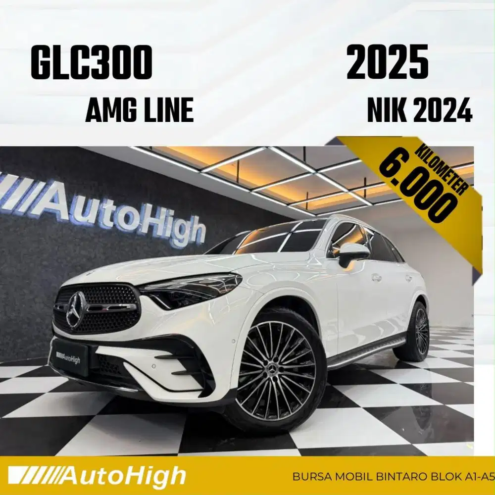 DP10% [Km6.000] GLC300 AMG 2024 White / GLC 300 Reg 2025 #AUTOHIGH