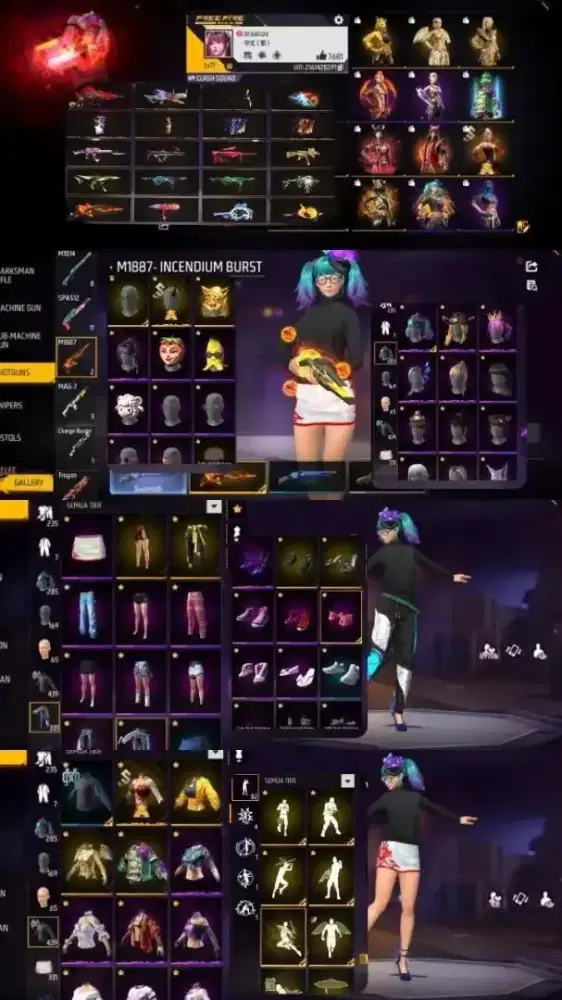 Jual akun free fire aman dan terpercaya