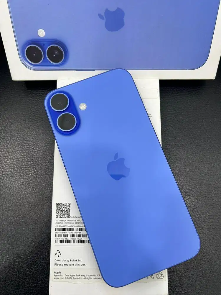 iPhone 16 Plus , Ultramarine , 128GB IBox