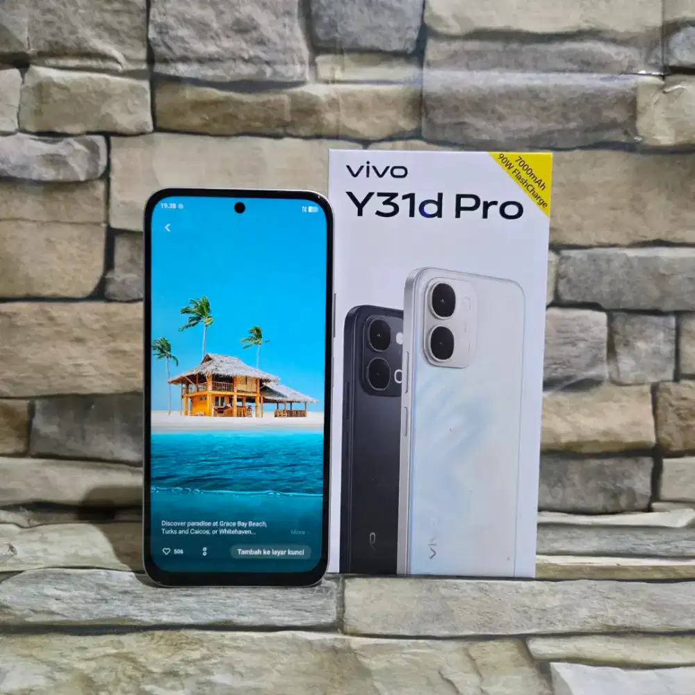 Vivo Y31d Pro 4/128 White Fulset segel mulus 99% Like New Garansi