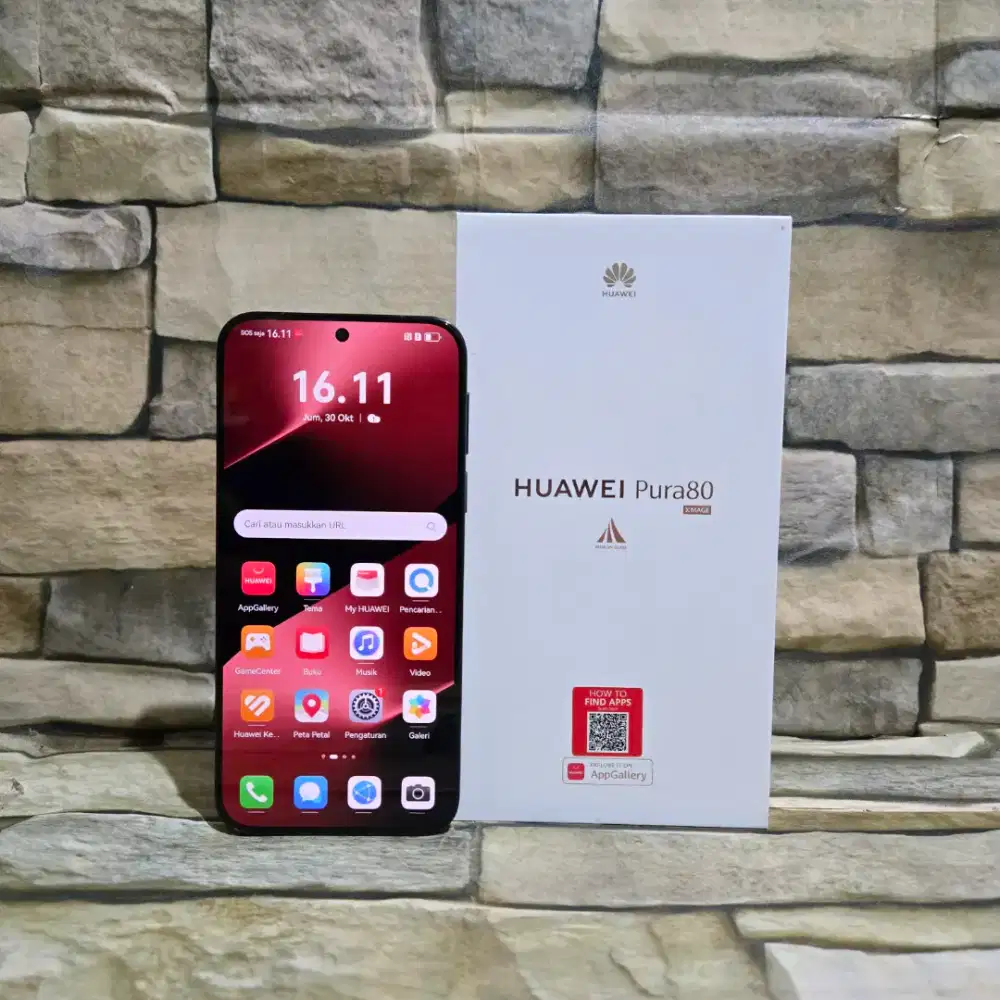 Huawei Pura 80 12/256 Black Fulset segel mulus 98% Garansi panjang