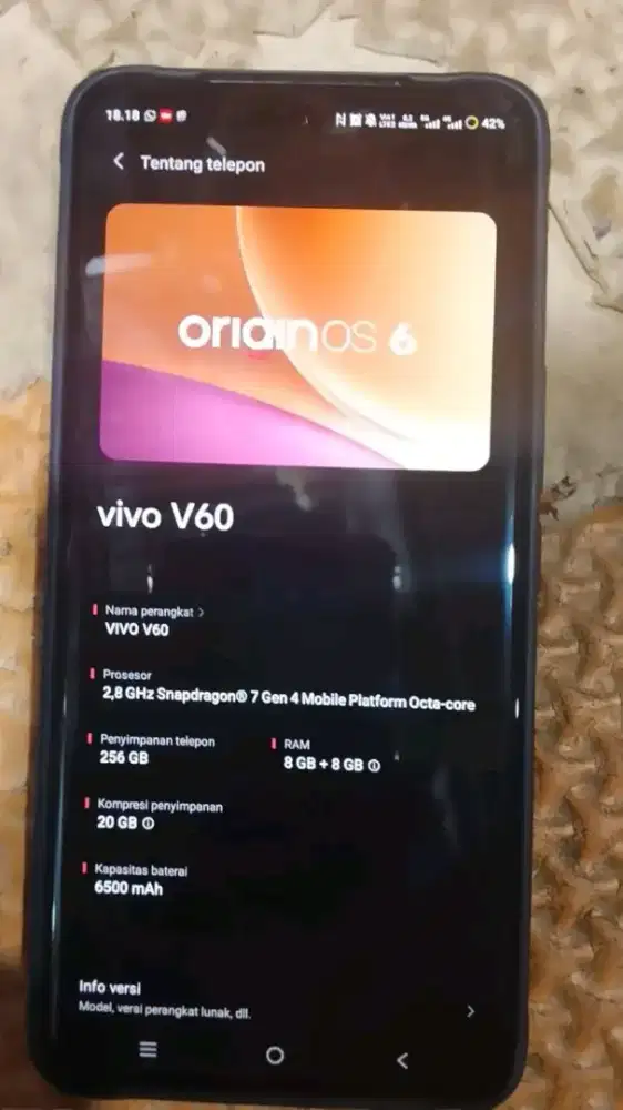 Terima Tt/jual Vivo V60 Zeiss 5g