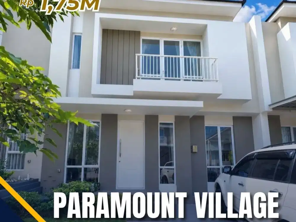 Rumah Semi Furnish 2 Lantai Paramount Village