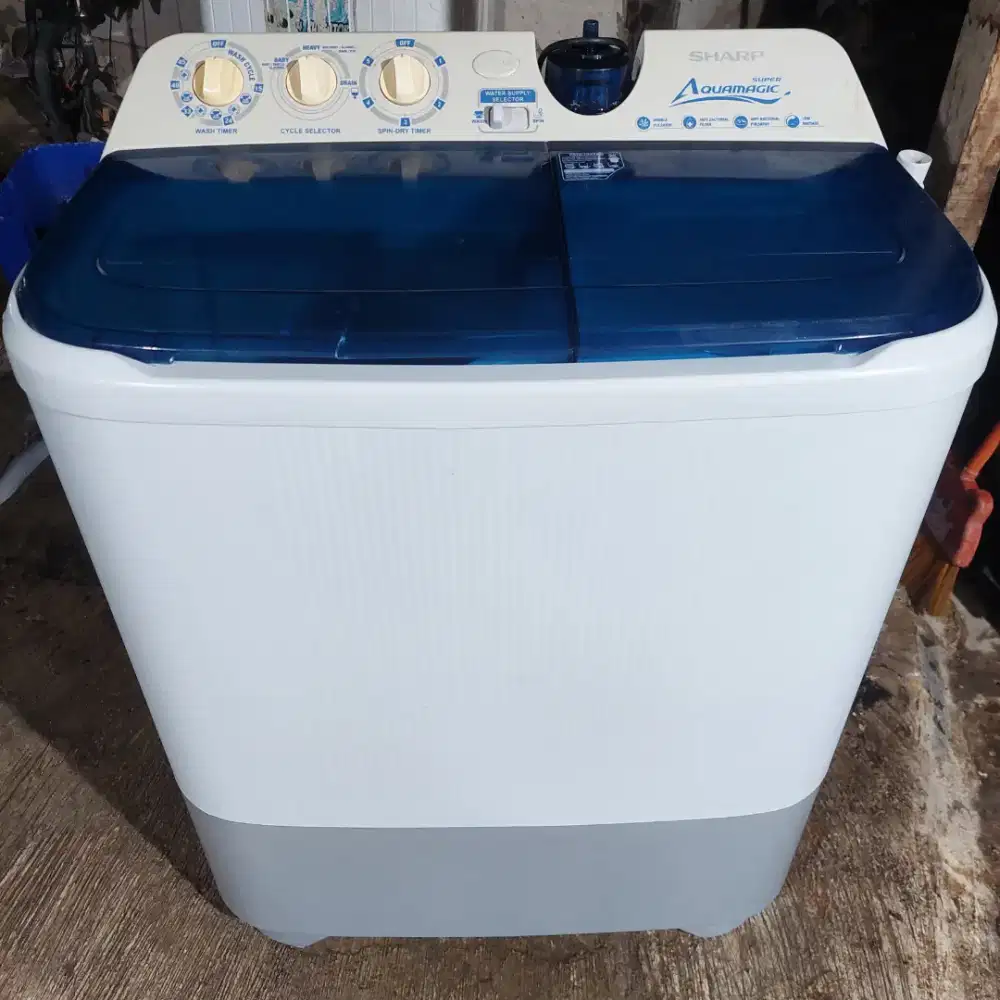 Mesin Cuci Aqua kapasitas 8,8kg Normal semua tinggal langsung pakai