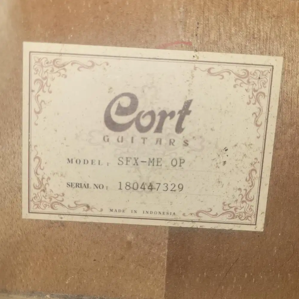 JUAL GITAR CORT TYPE SFX ME OP AKUSTIK SEMI