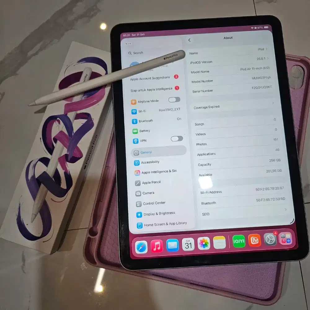 Ipad Air M2 11 inch + Pencil Pro
