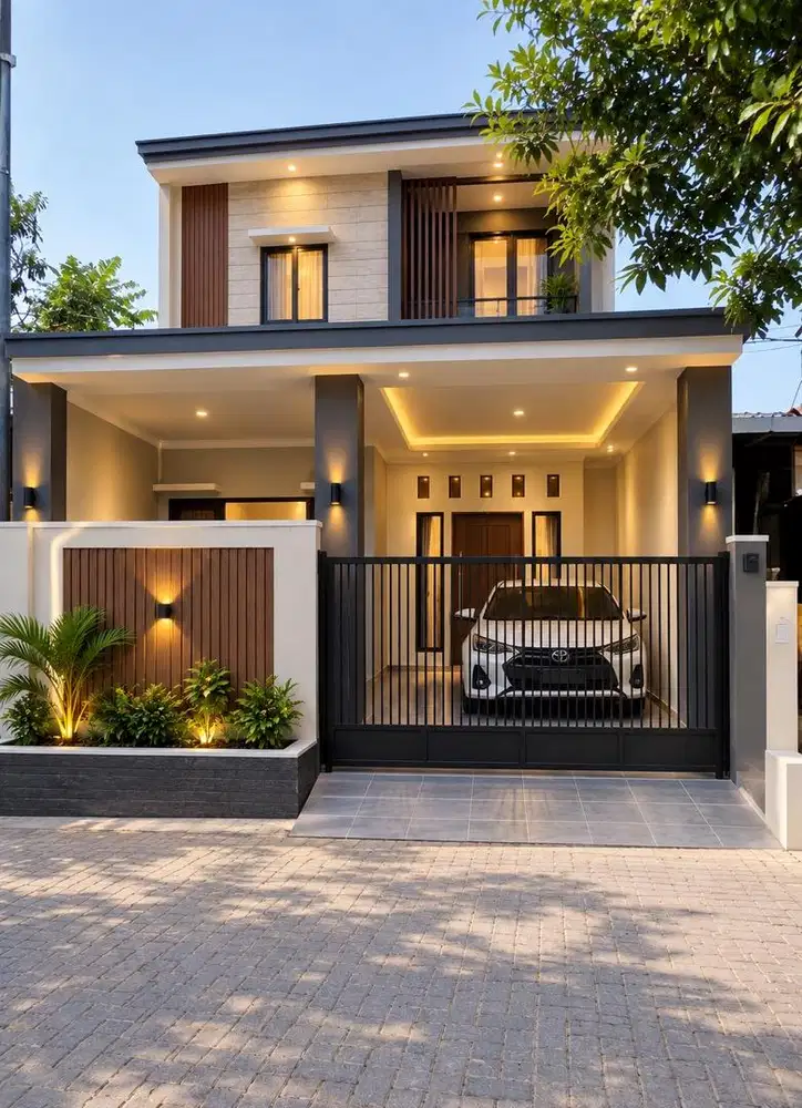 Rumah murah  2 Lantai tulangan dekat raya modong