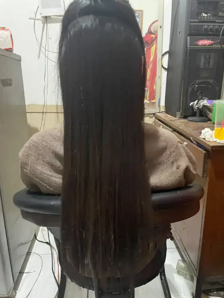 Potong rambut  warna rambut smothing