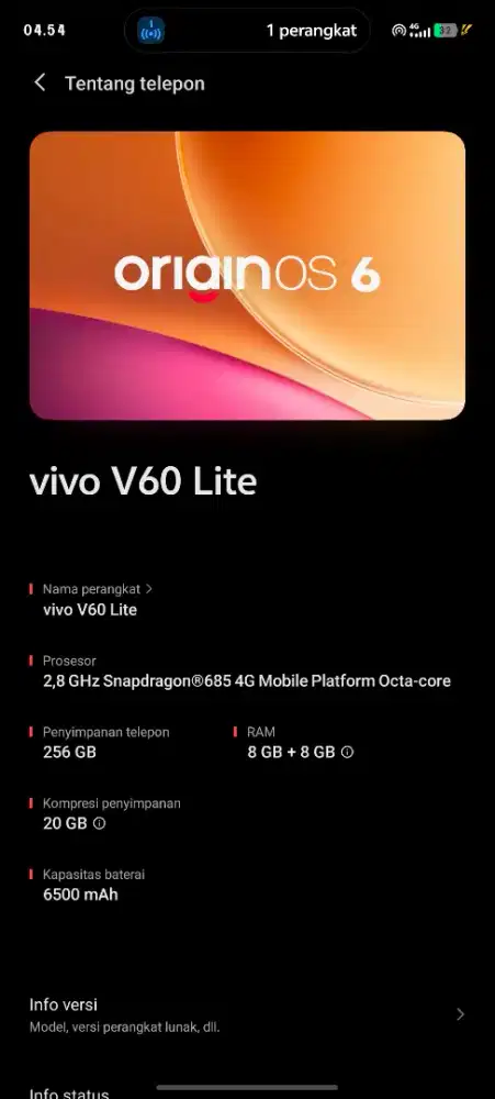 Vivo V60 Lite Fullset