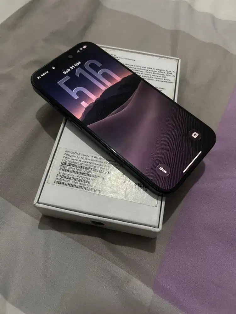 iPhone 15 PRO 128gb Blue Titanium MULUS