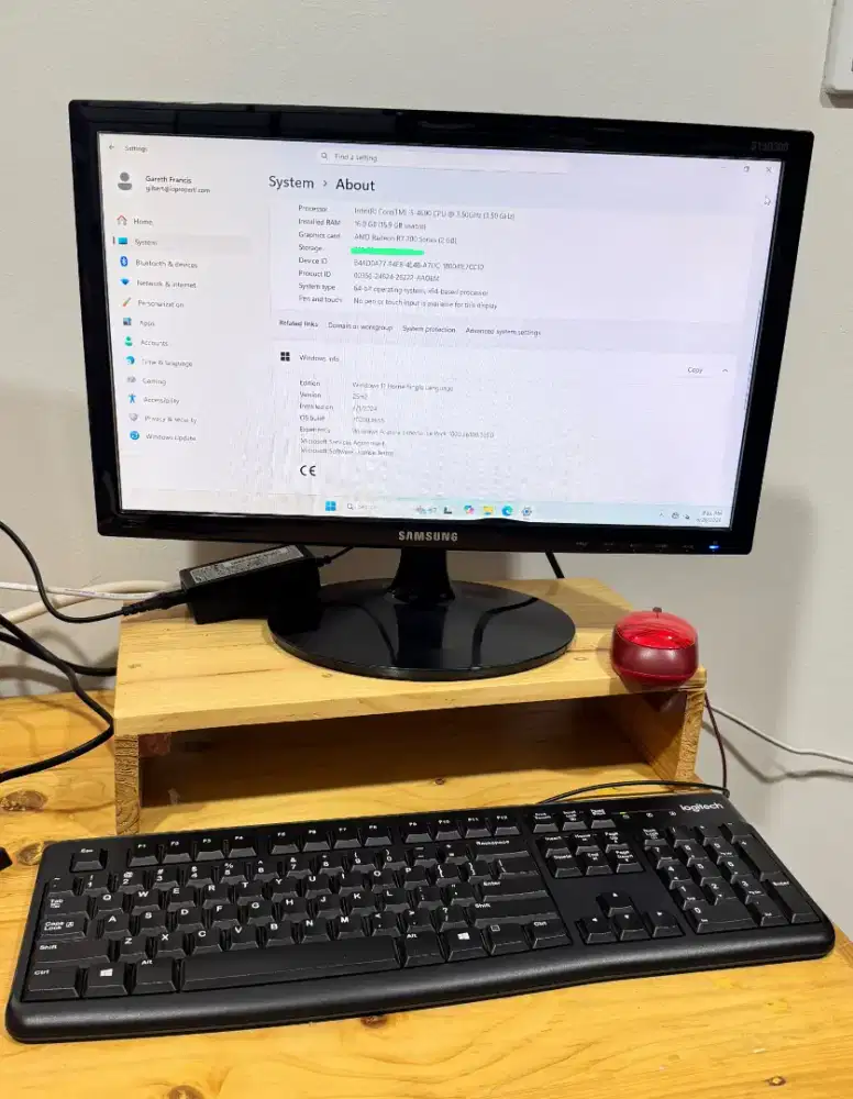 CPU Set Monitor 19inch Intel Core i5 3.5Ghz 4690 RAM 16GB SSD 120GB PC