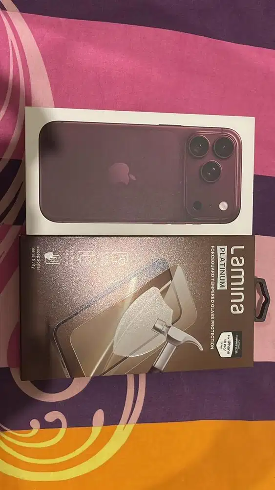 DIJUAL IPHONE 18 PRO WARNA BUGUNDY BARU 1 MINGGU DIBELI