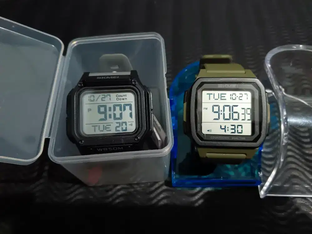 Jam SKMEI Digital Sport Pria Original BARU ( Sepaket 2 Set )