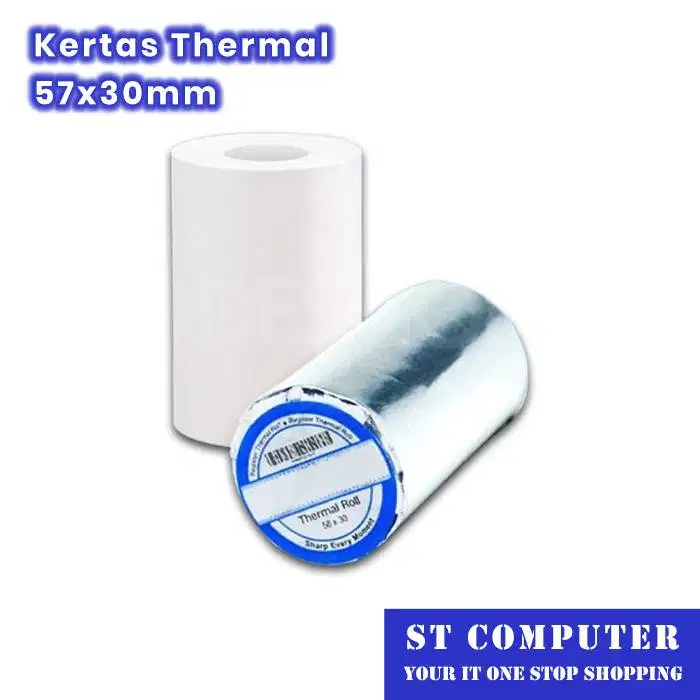 Kertas Thermal 57x30mm Harga Satuan