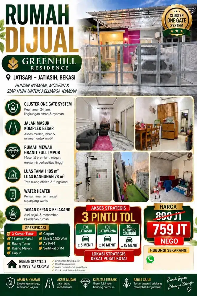 Di jual rumah Bekasi