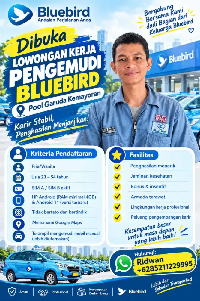Lowongan Driver Blue Bird Group