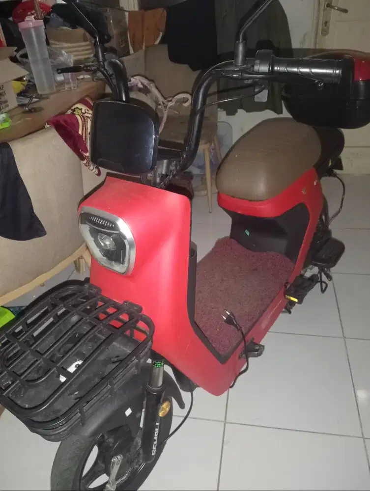 Jual sepeda listrik exotic merah