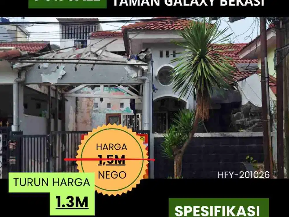 DIJUAL RUMAH dalam CLUSTER