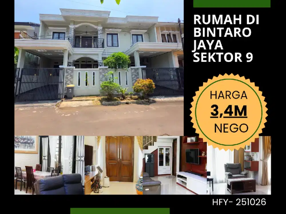 DIJUAL RUMAH MEWAH DI BINTARO SEKTOR 9