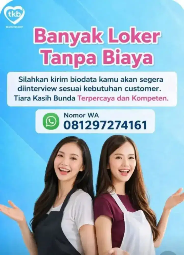 Banyak Job Baby Sitter ART &  Perawat Lansia Terpercaya Terakreditasi