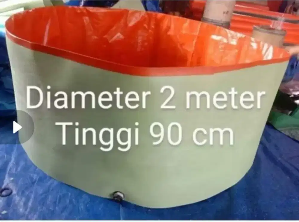 Kolam ikan terpal bulat