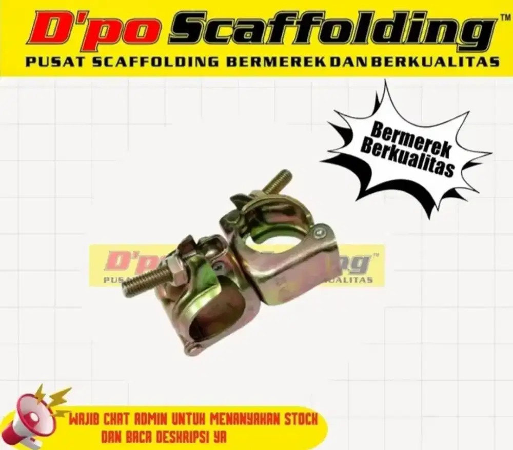 Swifel climp scaffolding