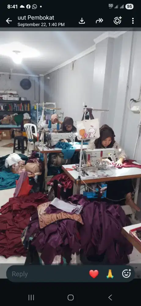 DIBUTUHKAN TUKANG JAHIT PRIA DAN WANITA