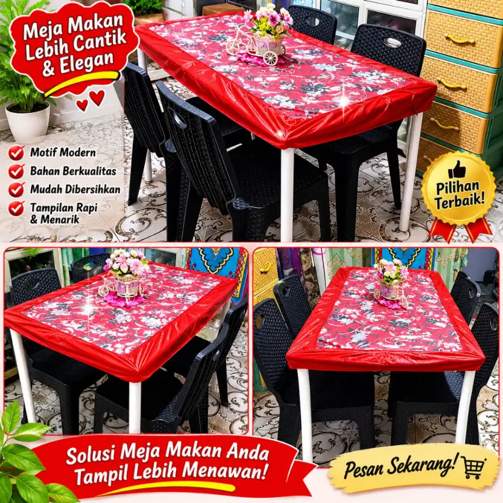 Meja makan 4 kursi