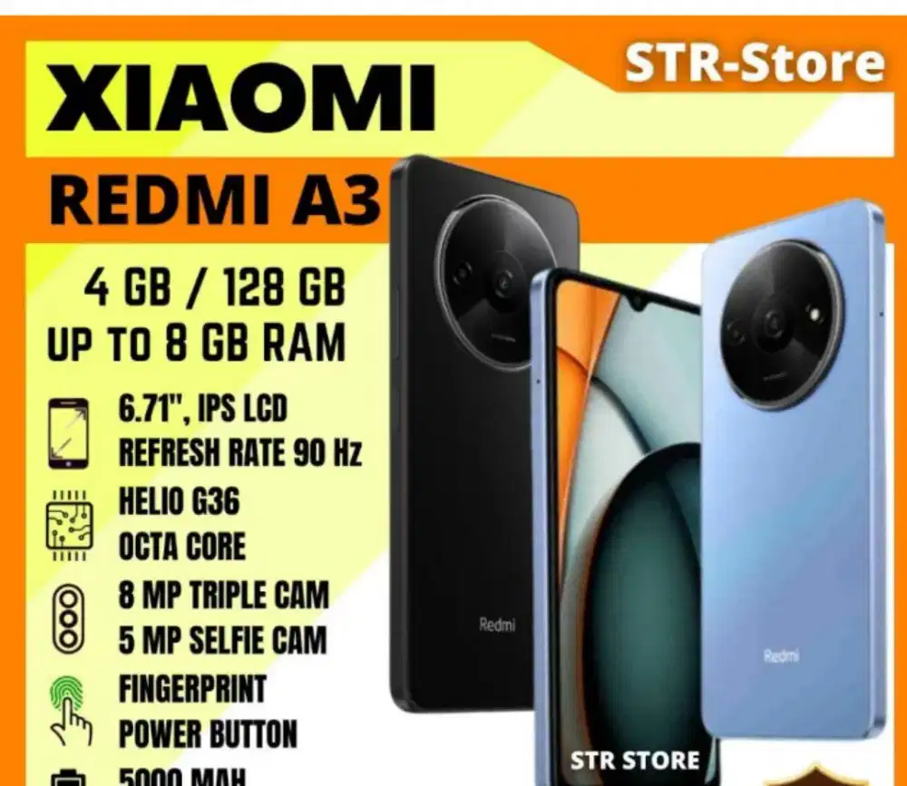 Redmi a3 ram 8/128 gga
