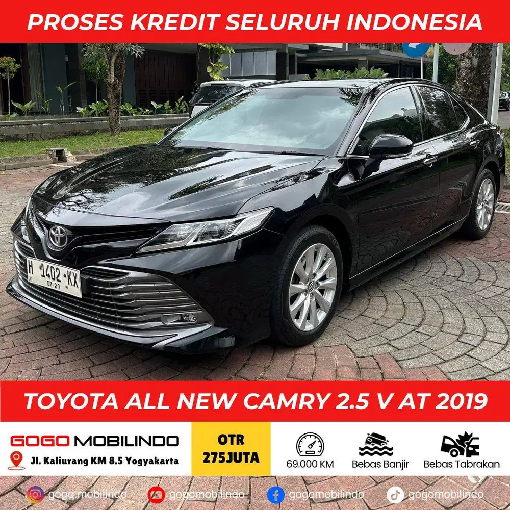 TOYOTA ALL NEW CAMRY 2.5 V AT 2019 HITAM PEMAKAIAN 2020  PLAT H