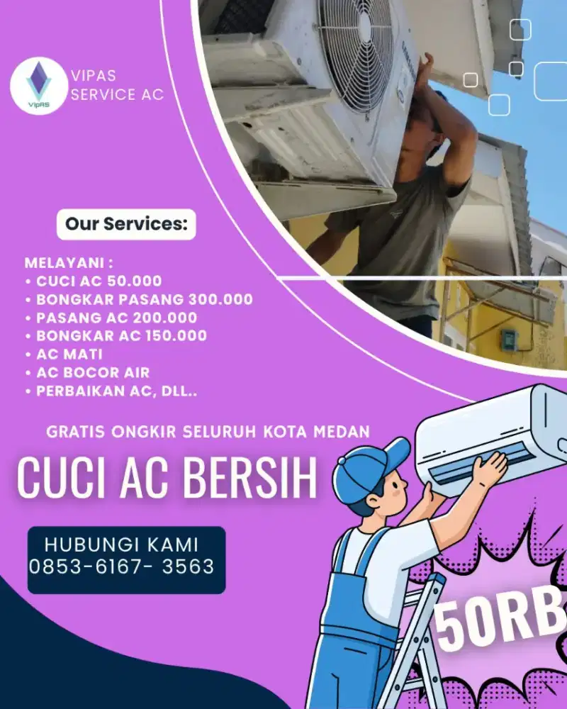 CUCI UNIT AC WILAYAH MEDAN