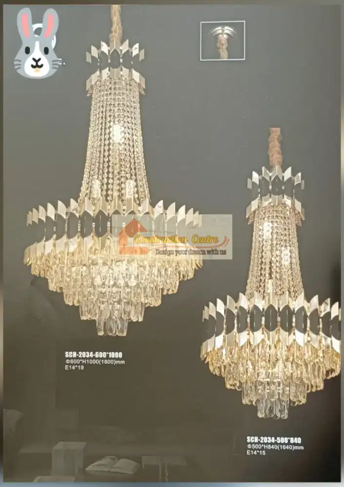lampu gantung crystal
