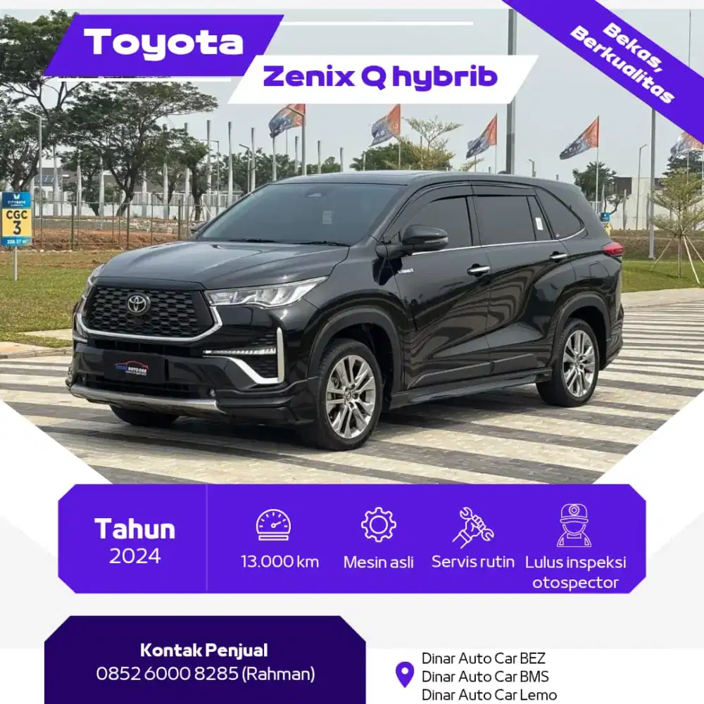 Toyota kijang Innova Zenix Q Hybrid Modelista tahun 2024
