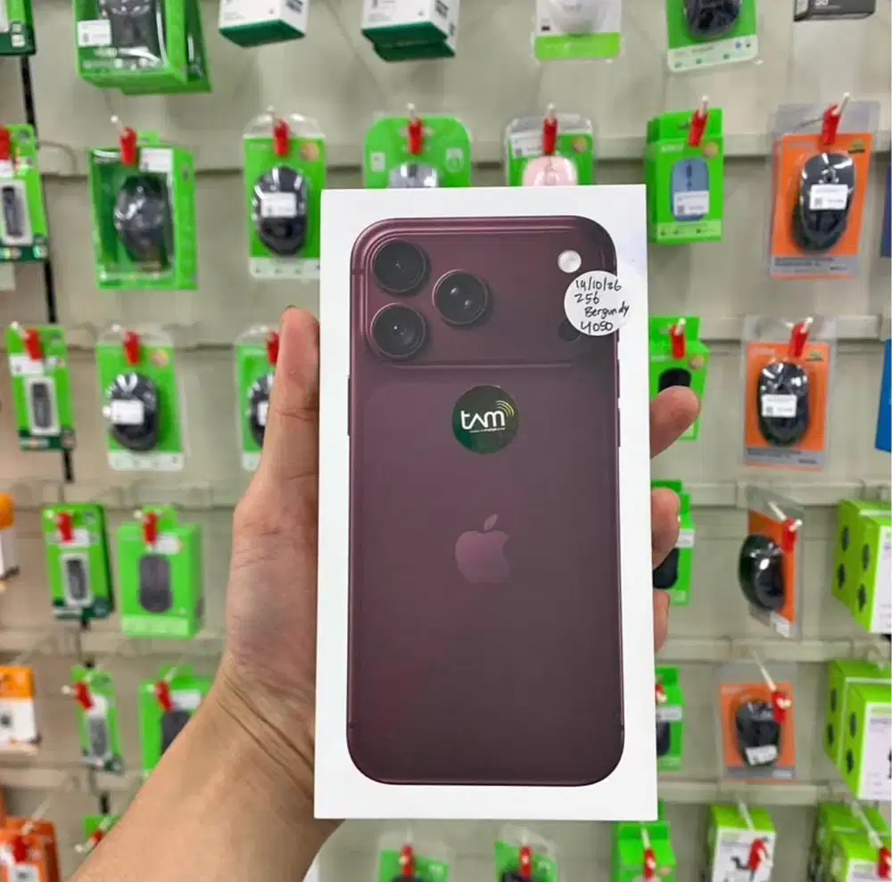 Iphone 17 pro 256gb burgundy (free voucher 500rb)