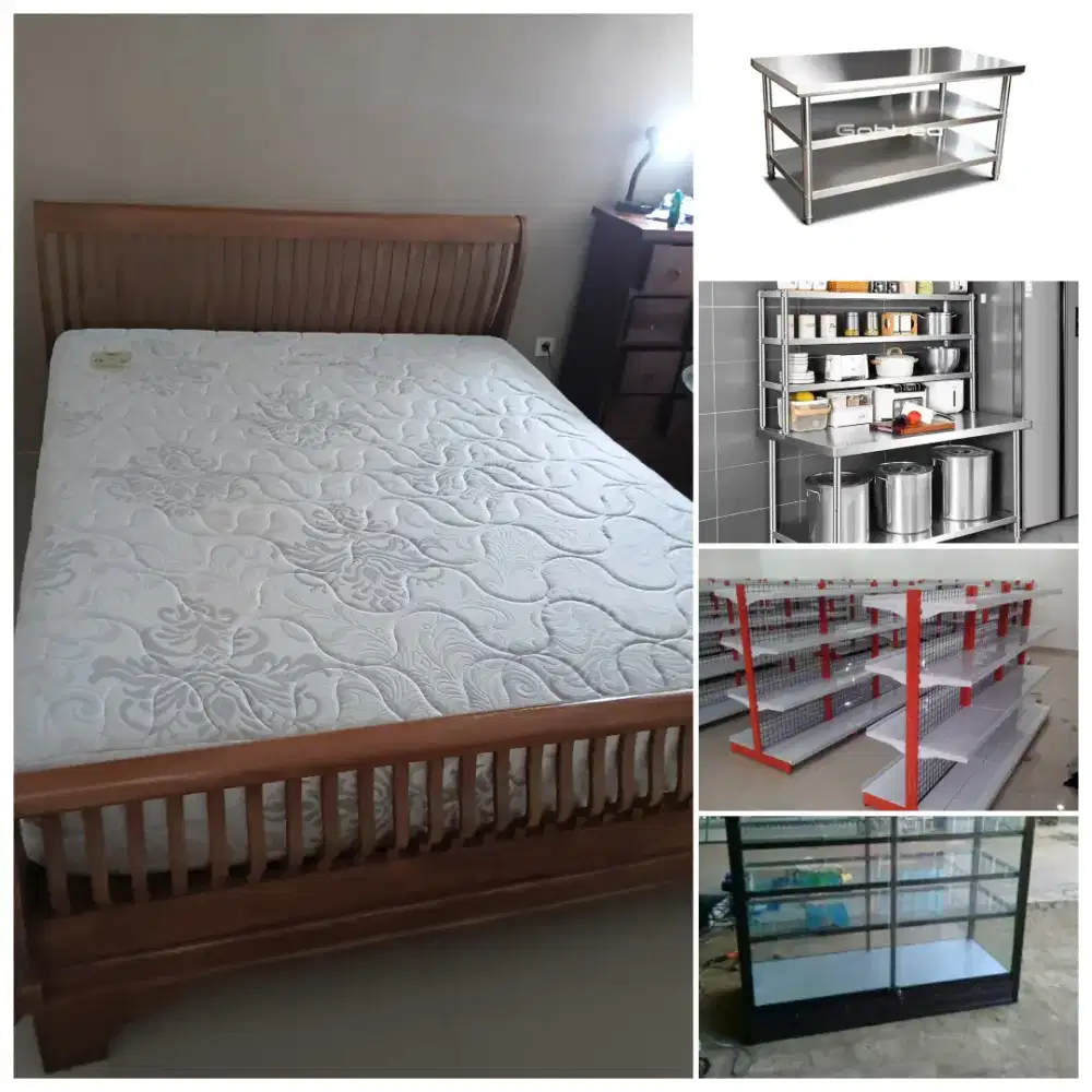 Terima Lagi Barkas Springbed, Kasur Busa, Etalase, Sofa dll nya