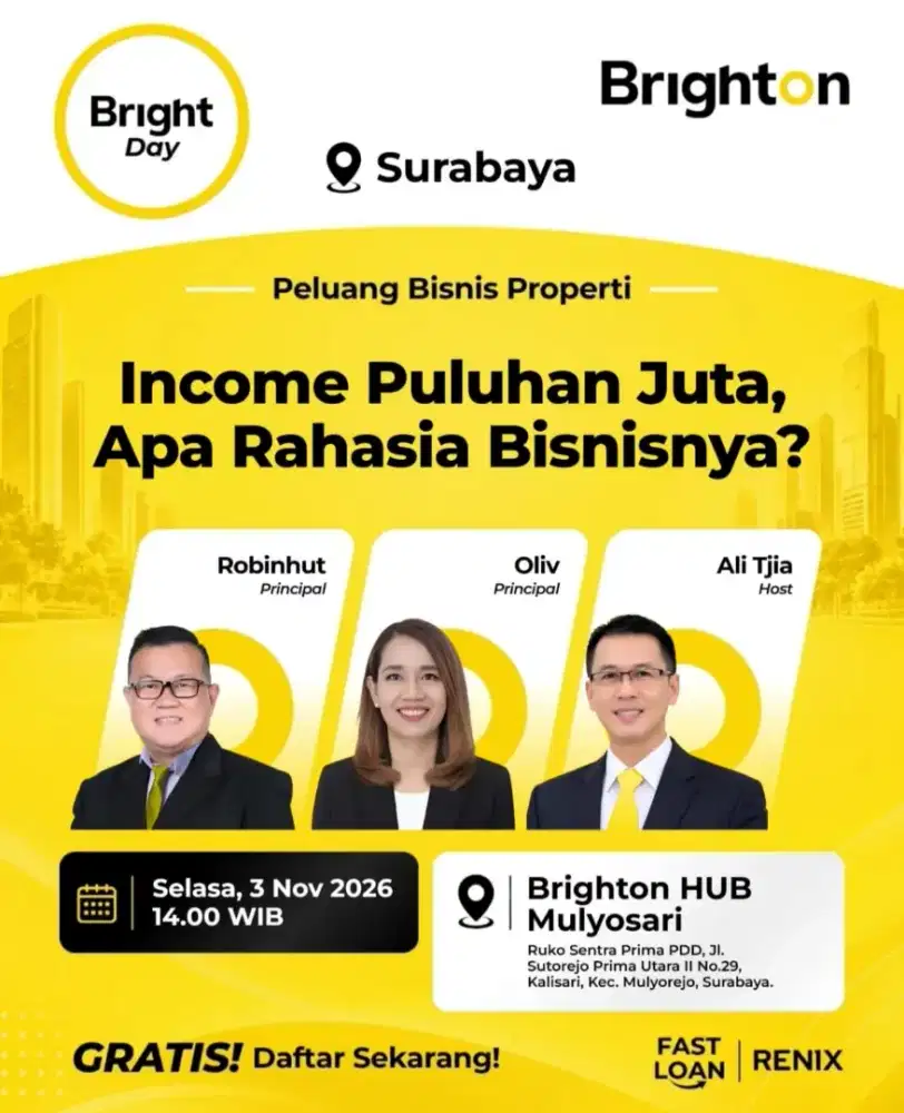 Lowongan Mitra Bisnis ( Agen Property)