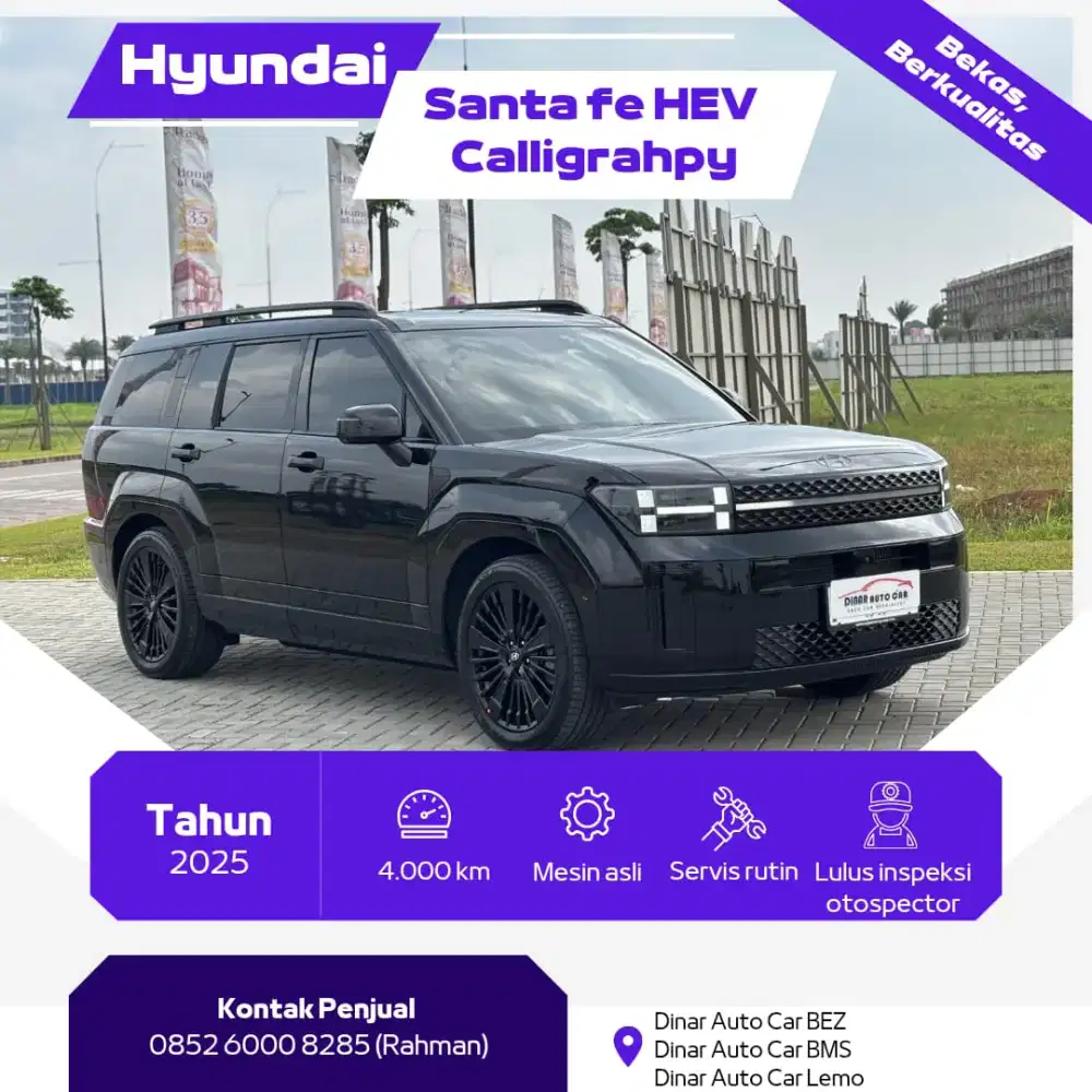 Hyundai Santafe hybrid calligraphi tahun 2025