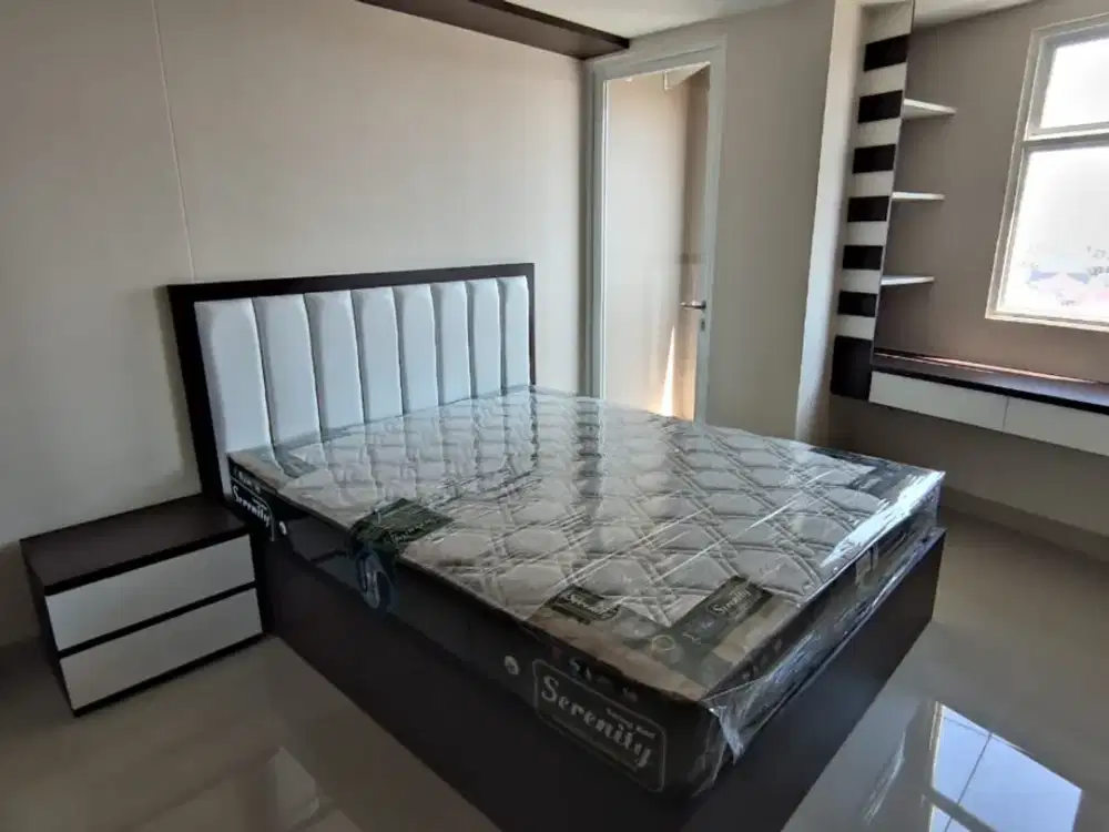 A039 JUAL SEWA MURAH APARTEMENT GRAND DHARMAHUSADA LAGOON TYPE STUDIO, DEKAT KAMPUS ITS, PAKUWON CITY SURABAYA TIMUR, FULL FURNISH