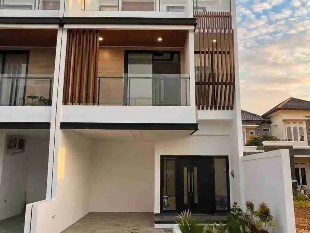 Rumah Baru siap huni modern dalam cluster