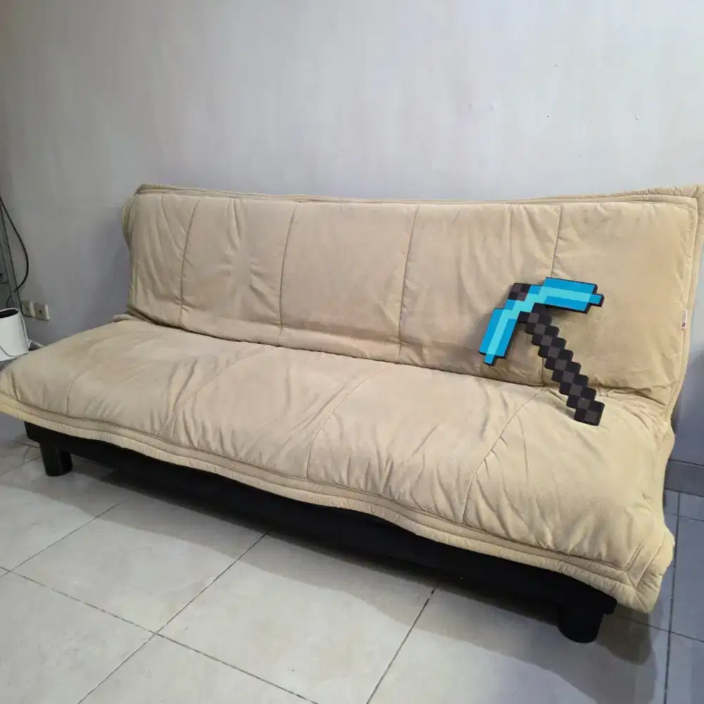 SofaBed bekas - warna Khaki cantik !!